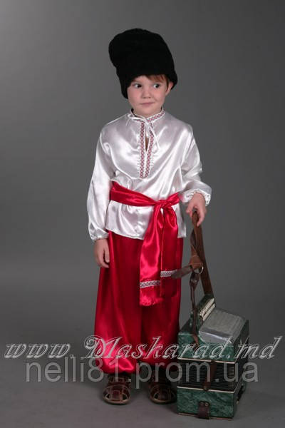 Український костюм для хлопчика Червоний, 146 зростання