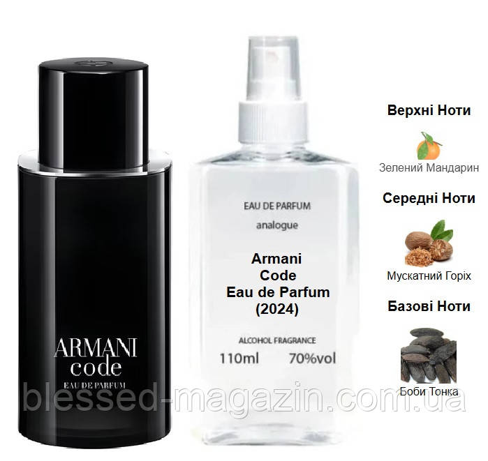 Armani Code Eau de Parfum (2024) 110 мл - Духи для чоловіків (Армани Код о Де Парфюм 2024) Дуже стійка парфумерія, фото 1