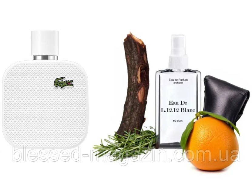 Lacoste Eau De L.12.12 Blanc 110 мл - Духи для чоловіків (Лакоста Де Л 12.12 white) Дуже Стійка Парфумерія, фото 1