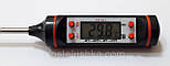 Харчовий термометр із вбудованим щупом чорний, фото 5