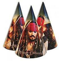 Ковпачки карнавальні для Дня народження Пірати Карибського моря "Джек Воробей"