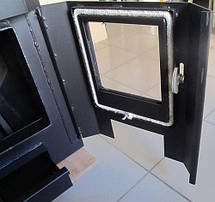 Піч опалювальна Вогнев ПОВ-100 С2 дверцята зі склом, фото 3