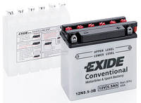 Аккумулятор мото EXIDE 12V 5.5AH 45A 12N5.5-3B [121X61X131]