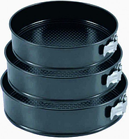 Набір із 3 роз'ємних форм для випікання 22 см 24 см 26 см