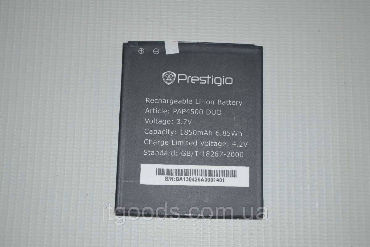 Оригинальный аккумулятор (АКБ, батарея) для Prestigio MultiPhone 4500 Duo - фото 1 - id-p522426915