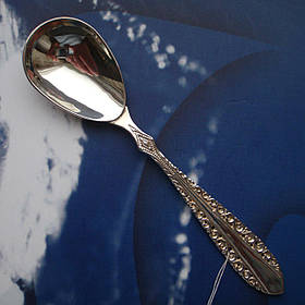Срібна чайна ложка з орнаментом