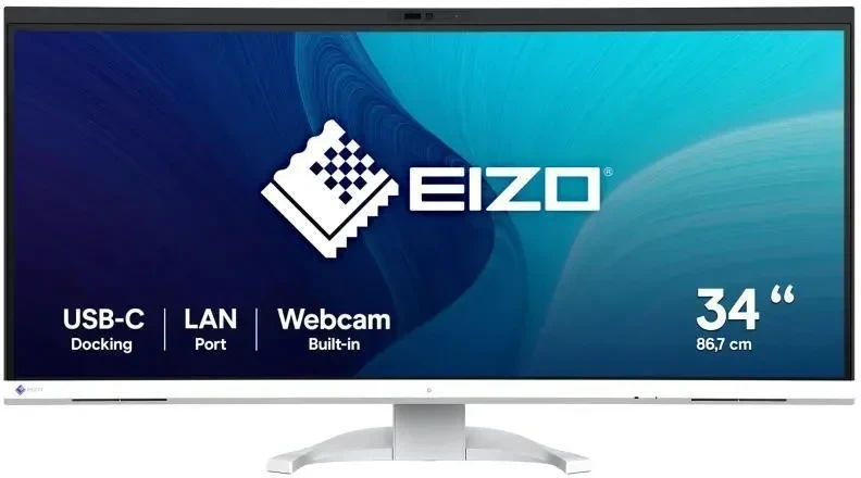 Монитор Eizo FlexScan EV3450XC-WT 34" изогнутый 3440x1440 IPS, фото 1