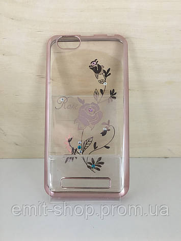 Силіконовий чохол-накладка для Lenovo A2020 (Vibe C) (Rose), фото 2