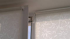 Рулонні штори тканина КВІТИ 5174/1 бамбук принт з фіксацією