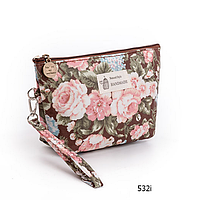 Косметичка женская для сумки NATURAL STYLE Hand Made с цветочным принтом 532i 21*13*6,5 см