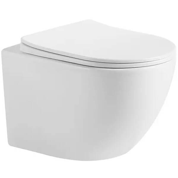 Унітаз підвісний Devit Lite Vortex Flush, безобідковий, сидіння з мікроліфтом