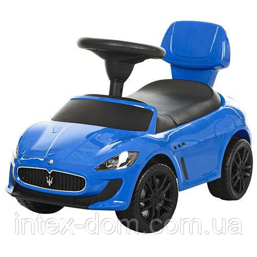 Дитяча каталка-толокар Bambi СИНЯ (Z 353-4) з багажником, фото 1