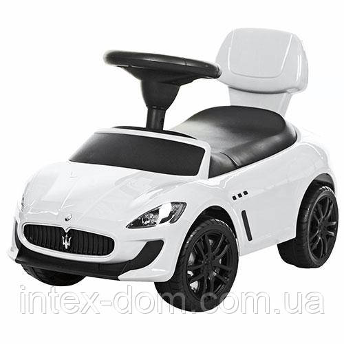 Музична каталка-толокар Bambi БІЛА (Z 353-1) з багажником