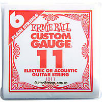 Струна Ernie Ball 1011 Plain Steel .011 (акустика\электро) 6-Pack