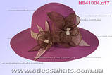 Шикарний фіолетовий жіночий капелюх для літа, фото 3