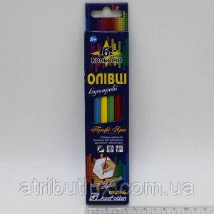 Олівці кольорові 9403-6 Профі-Арт 6цв, фото 1
