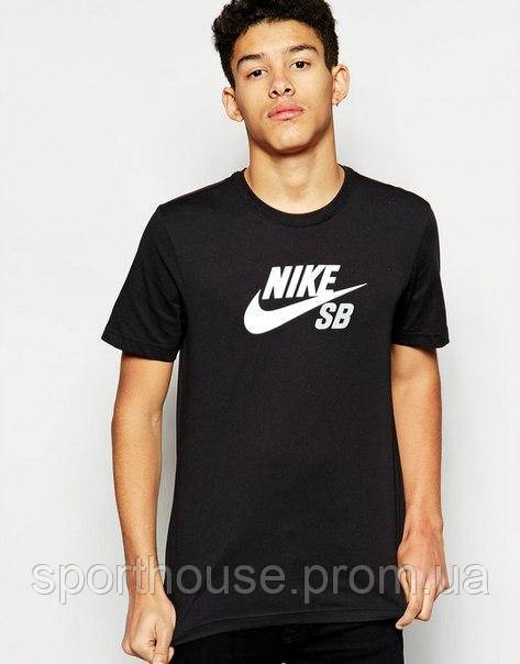 Чоловіча футболка Nike, чоловіча футболка Найк, спортивна, брендовий, бавовна, чорна,розміри: ХС-ХХХЛ S