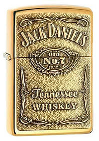 Зажигалка ZIPPO 254 BJD428 JACK DANIEL`S — BRASS EMBLEM