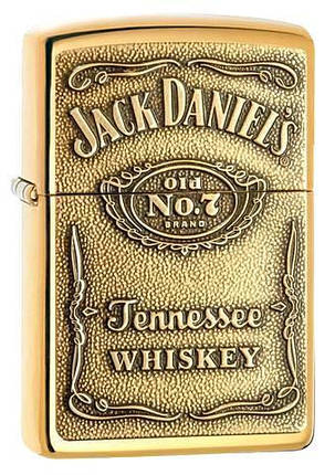 Зажигалка ZIPPO 254 BJD428 JACK DANIEL`S — BRASS EMBLEM, фото 2