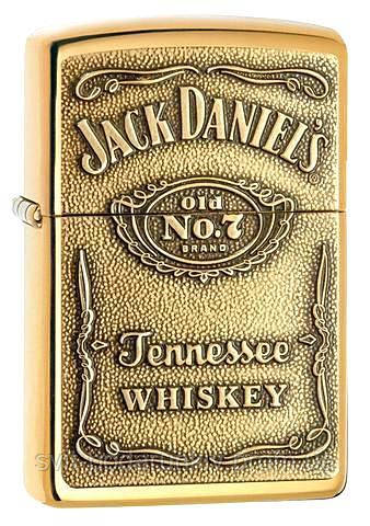 Зажигалка ZIPPO 254 BJD428 JACK DANIEL`S — BRASS EMBLEM