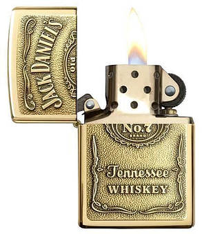 Зажигалка ZIPPO 254 BJD428 JACK DANIEL`S — BRASS EMBLEM, фото 2