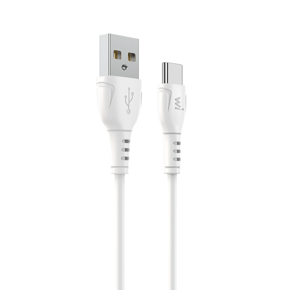 Data - кабель Wibrand Boa USB-A to Type-C 1m, White, фото 1