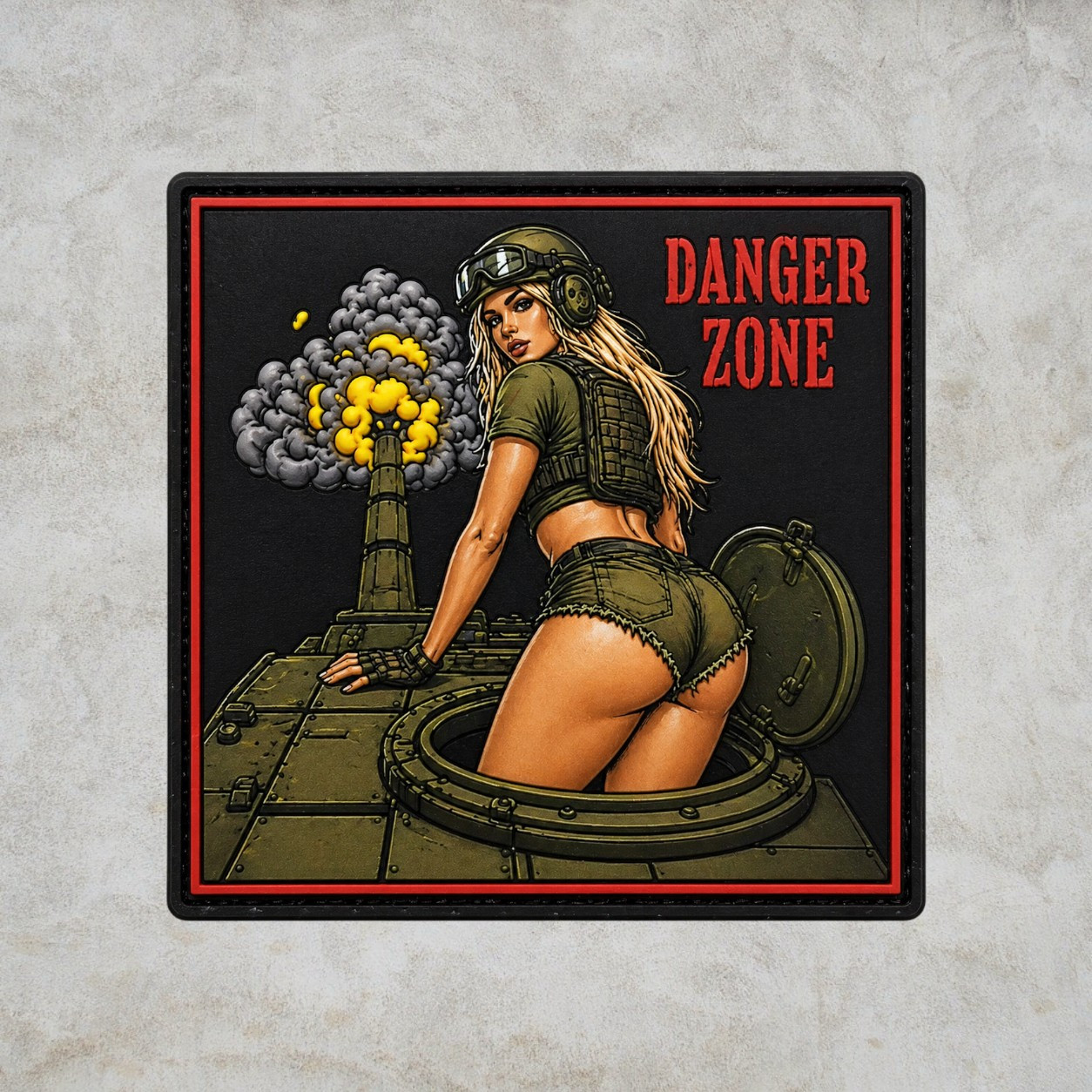 Danger zone патч / шеврон, фото 1