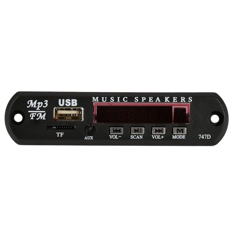 МР3-модуль (плеєр) з FM-приймачем, SD і USB-портами, AUX-вхід, 12вольт, фото 1