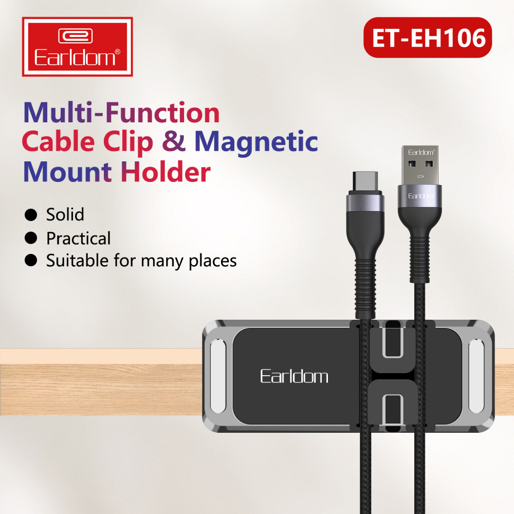 Multi-Function Cable clip and Magnetic Holder — Earldom ET-EH106, фото 1
