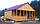 Виготовлення дачних будиночків 7 м х 6 м із блокхаусу з терассою, фото 2