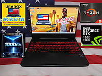 БВ ігровий ноутбукAsus FX505D 15.6\Ryzen 5 i7\3550H(2.1)\16Gb \ GeForse GTX 1650\512 SSD M2+ 500GB