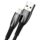 Дата-кабель Baseus Glimmer Series Fast Charge USB (тато) - Lightning (тато) 1m Black 2.4A (CADH000201), фото 3