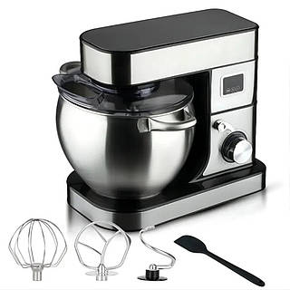 Миксер для теста с чашей 12 л Hoffmans HM-8081, мощность 1600 Вт / Миксер тестомисс / Стационарный миксер с чашей