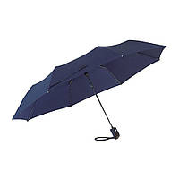 Зонт Cover складаний, напівавтомат, гумова ручка, темно-синій, від 10 шт.