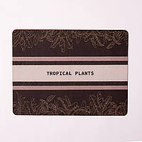 Коврик диатомитовый для сушки посуды Tropical Plants 40*30 см Yiwu HP-42-199
