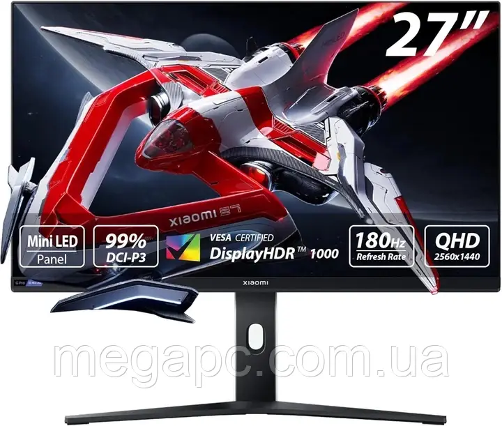 Монітор Xiaomi Mini LED Gaming Monitor G Pro 27i (ELA5585EU) - 27" MiniLED / 2560x1440 / 180 Гц, фото 1