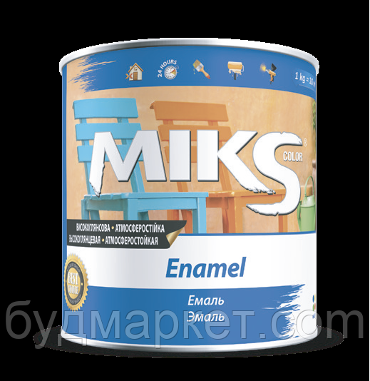 Емаль МІКЅ color алкідна (жовто-коричнева), 2,8 кг