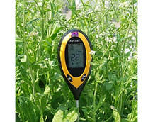 Професійний аналізатор ґрунту 4 в 1рH-метр/вологомір/термометр/люксметр для ґрунту