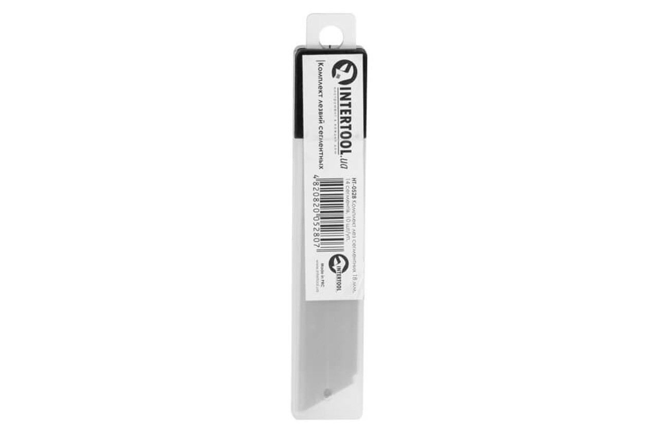 Лезо сегментне Intertool 18 мм x 14 сегментів (10 шт.) (HT-0528), фото 1