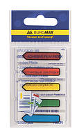 Закладки Buromax пластикові NEON 45х12мм 5х20 листів асорті BM.2304-98