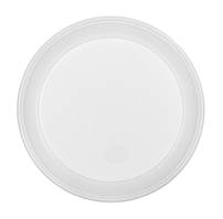 Тарелка одноразовая Buroclean десертная d-165 мм белая 1-секц. 4 г 1080121