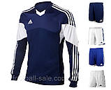 Футболка ігрова футбольна Adidas Tiro 13 LS темно-синя Z20259, фото 4