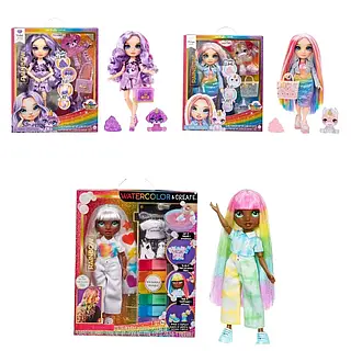 Лялька Rainbow high зі слаймом єдиноріг Амайя веселка Вайлет