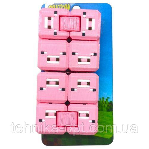 Fidget Infinity Cube Minecraft Pig / Вічний Кубик Майн Свиня, фото 1