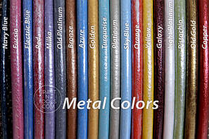 Шкіряні шнури круглі Metal Finish Colors