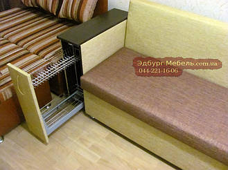 Кухонный уголок с баром в ткани антикоготь для новостроек Ирпеня. 4