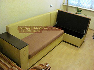 Кухонный уголок с баром в ткани антикоготь для новостроек Ирпеня. 6