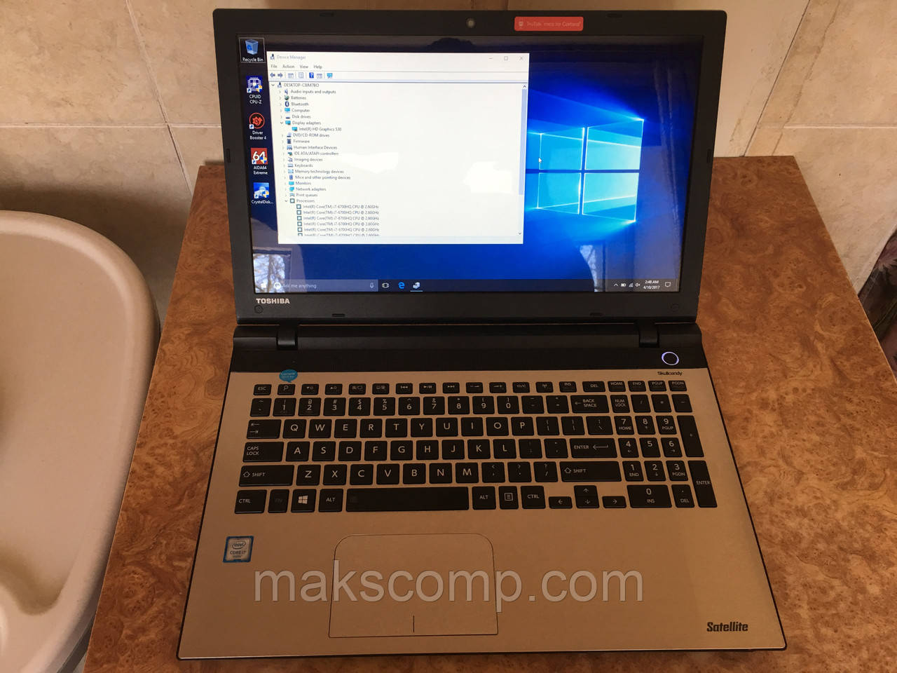 Toshiba L55-C5392 15,6 i7-6700HQ, 8gb DDR3, 240gb SSD