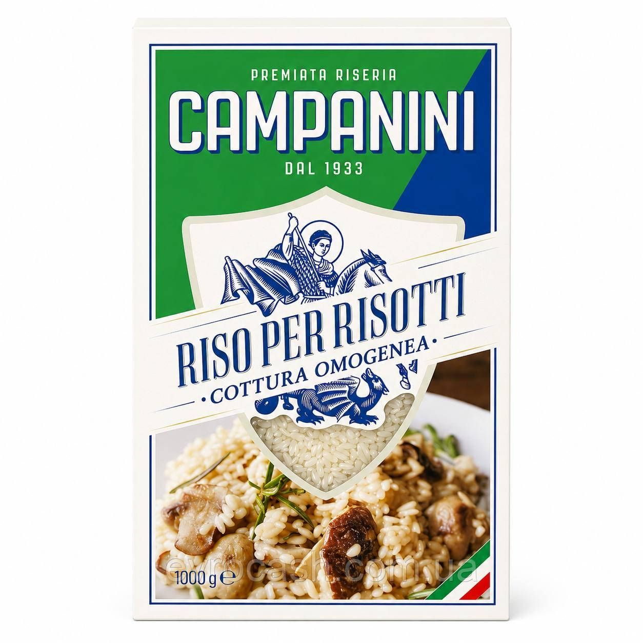 Рис RISO RER RISOTTI Campanini 1 кг (зелена), фото 1