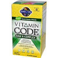 Garden of Life, Vitamin Code, комплекс необработанных витаминов группы K, 60 растительных капул